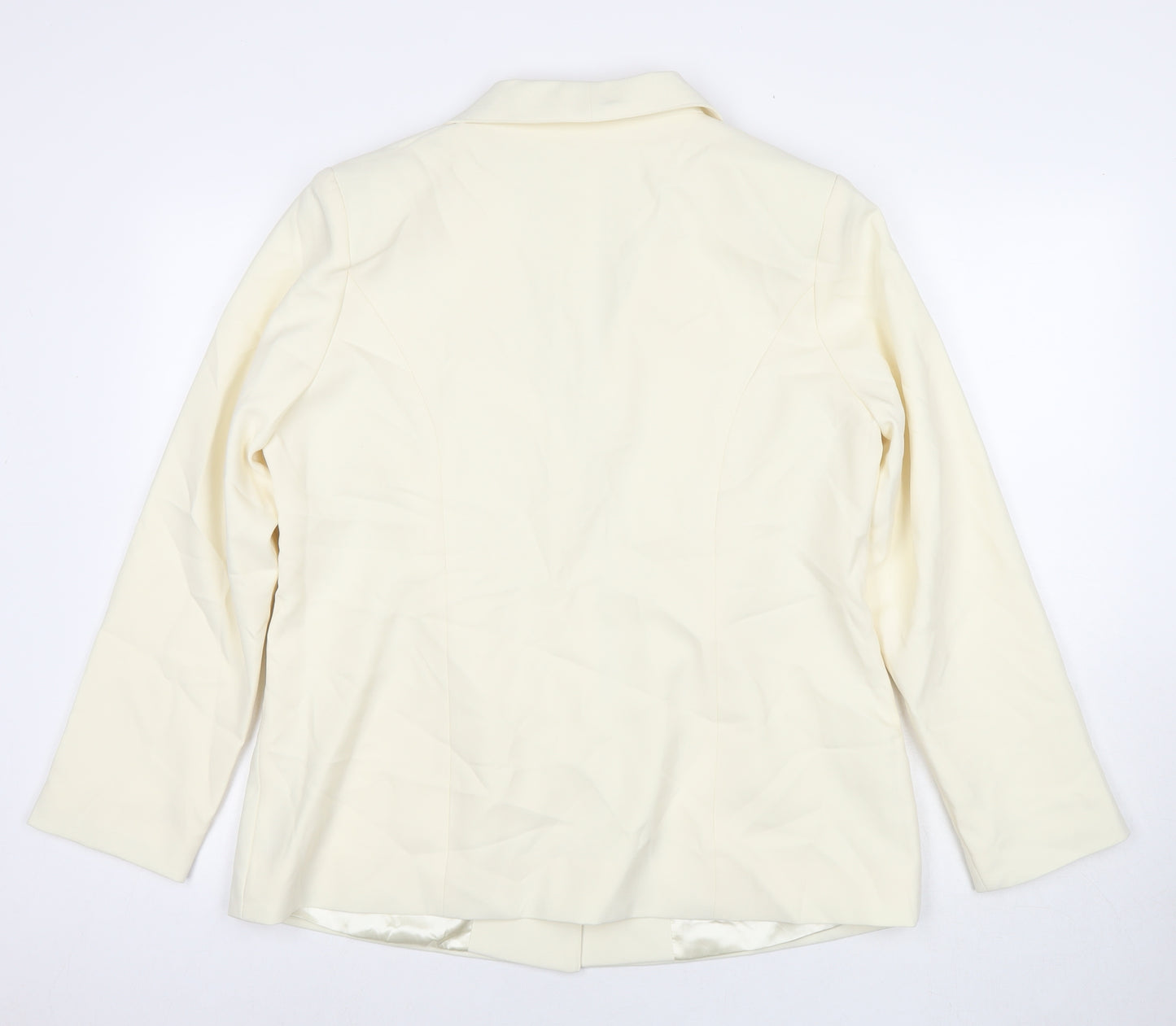 Damart Womens Ivory Jacket Blazer Size 18 Button