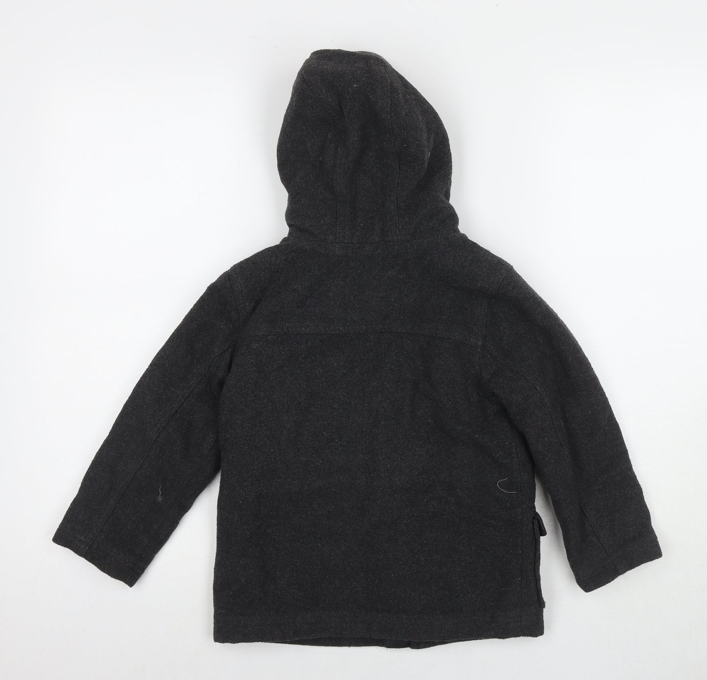 Duck & Dodge Boys Grey Pea Coat Coat Size 5 Years Zip