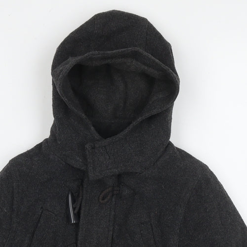 Duck & Dodge Boys Grey Pea Coat Coat Size 5 Years Zip
