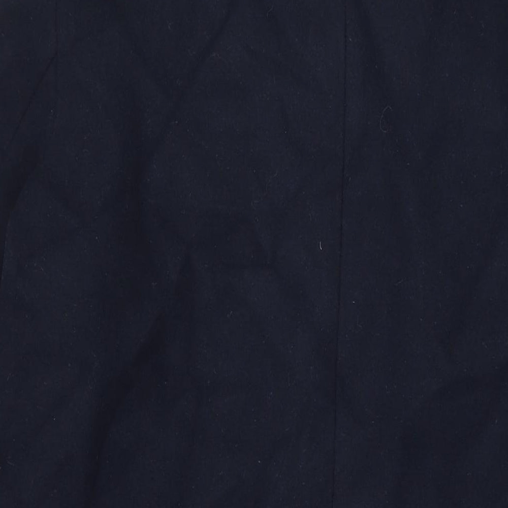 Marks and Spencer Womens Blue Overcoat Coat Size 16 Button