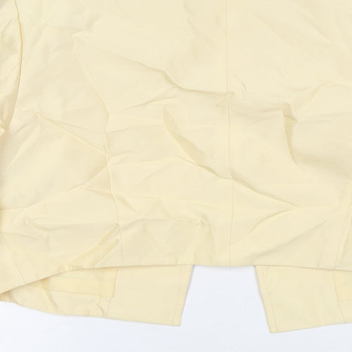 Platinum Womens Yellow Jacket Blazer Size 12