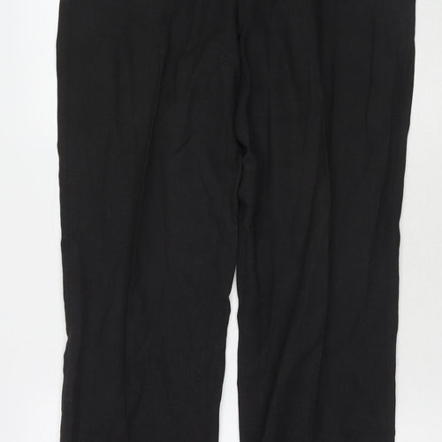 Marks and Spencer Mens Grey Polyester Trousers Size 34 in L31 in Regular Zip