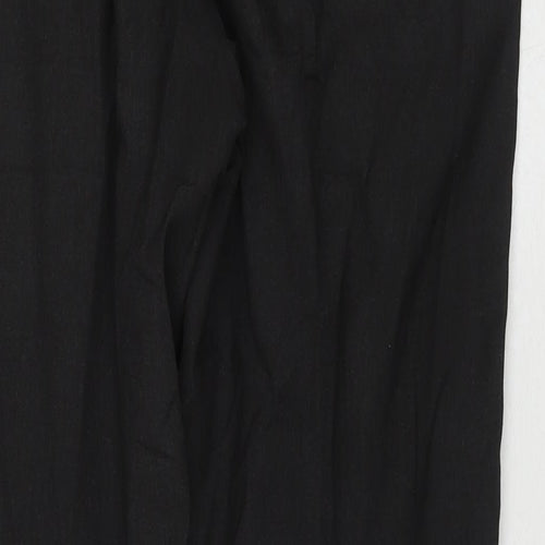 Marks and Spencer Mens Grey Polyester Trousers Size 34 in L31 in Regular Zip