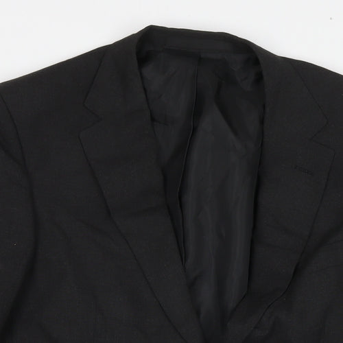 Marks and Spencer Mens Grey Polyester Jacket Suit Jacket Size 40 Regular