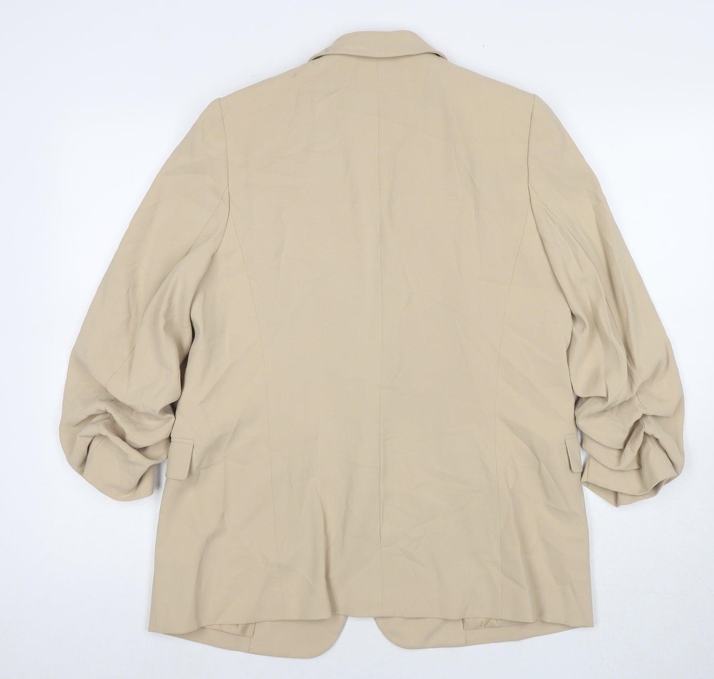 Marks and Spencer Womens Beige Jacket Blazer Size 14