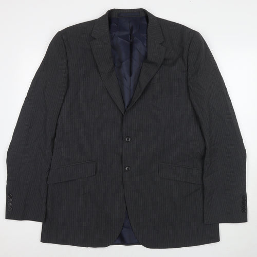 Marks and Spencer Mens Grey Viscose Jacket Suit Jacket Size 46 Regular