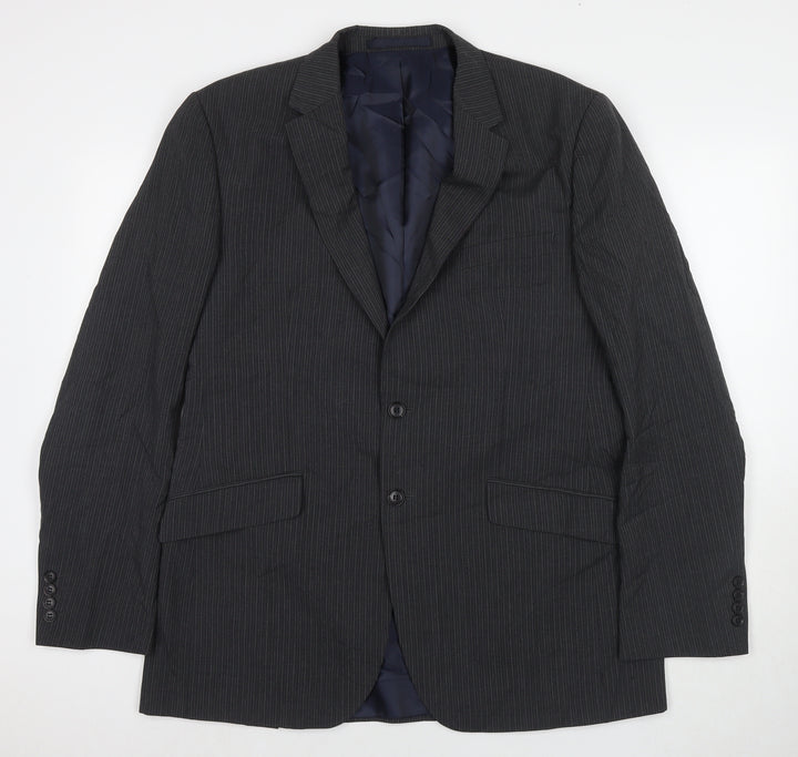 Marks and Spencer Mens Grey Viscose Jacket Suit Jacket Size 46 Regular