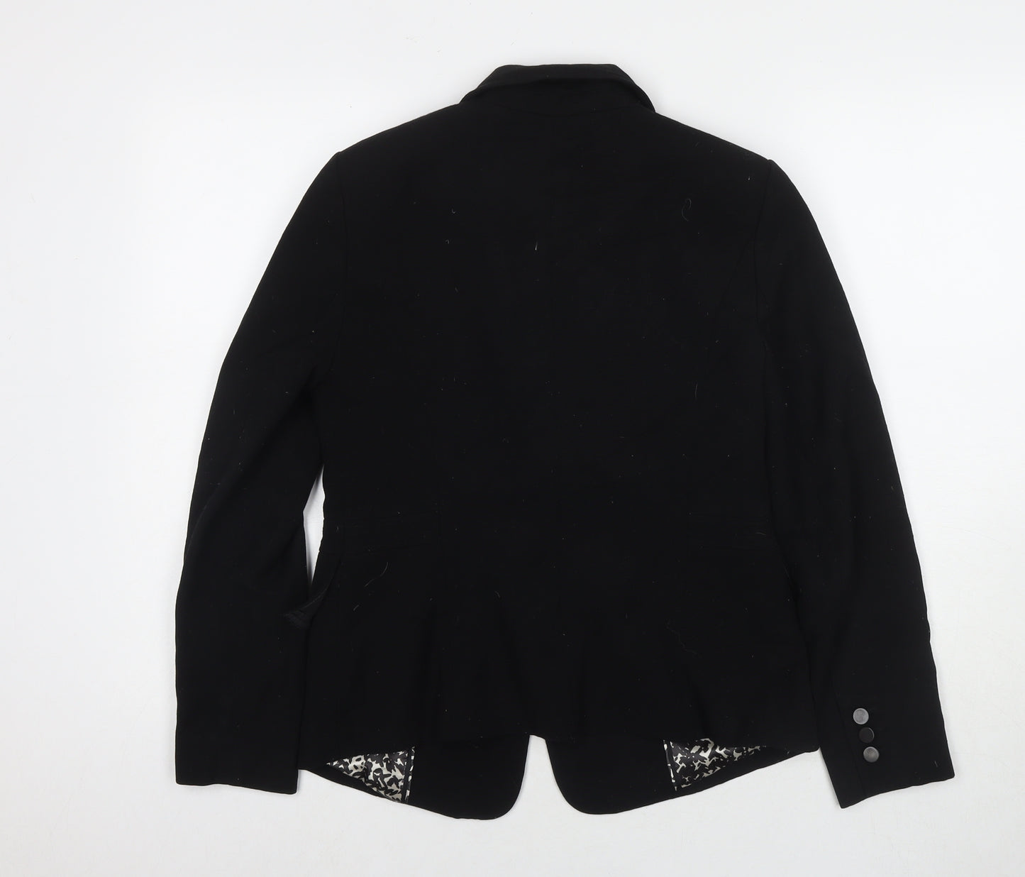 Marks and Spencer Womens Black Jacket Blazer Size 10 Button
