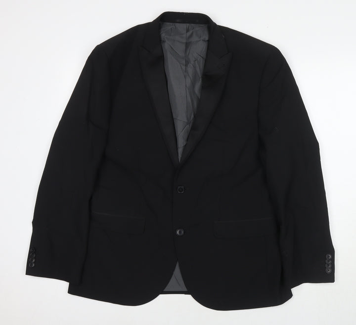 NEXT Mens Black Wool Jacket Suit Jacket Size 40 Regular