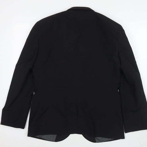 NEXT Mens Black Wool Jacket Suit Jacket Size 40 Regular