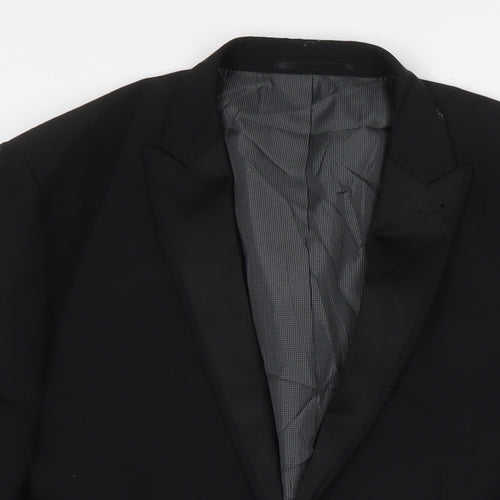 NEXT Mens Black Wool Jacket Suit Jacket Size 40 Regular