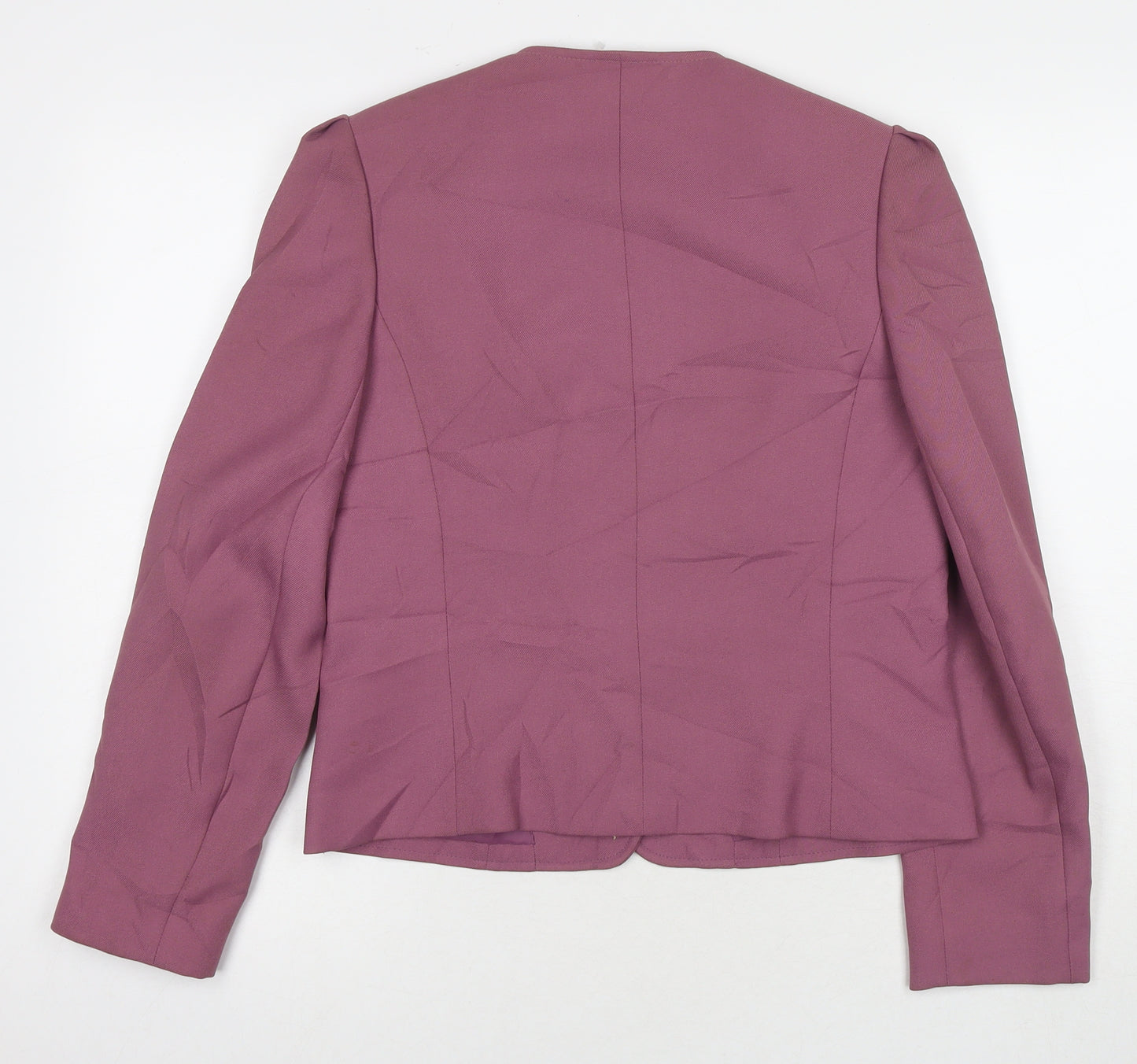 Dereta Womens Purple Jacket Blazer Size 12 Button