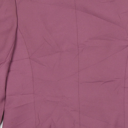 Dereta Womens Purple Jacket Blazer Size 12 Button