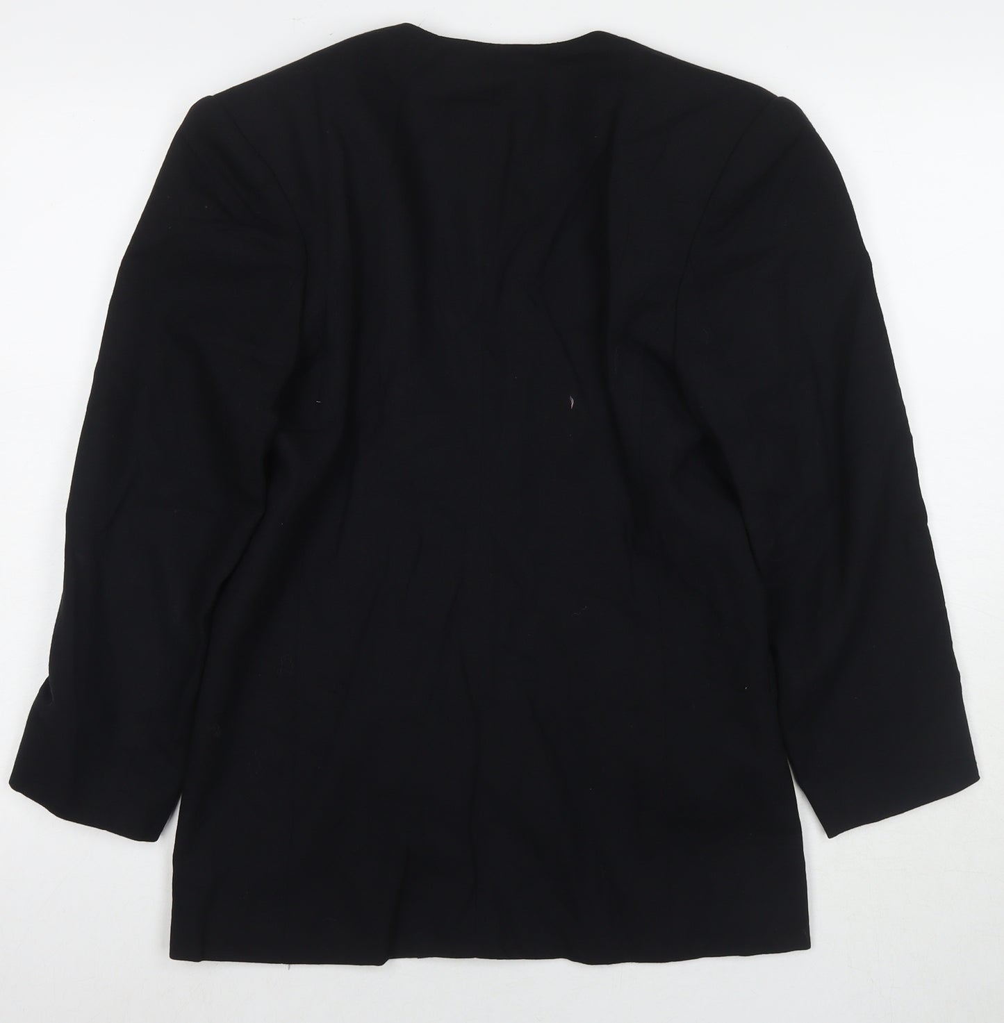 Braemar Womens Black Jacket Blazer Size 8 Button