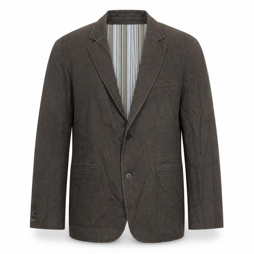 Jim Spencer Mens Brown Cotton Jacket Blazer Size 42 Regular - Label size 25