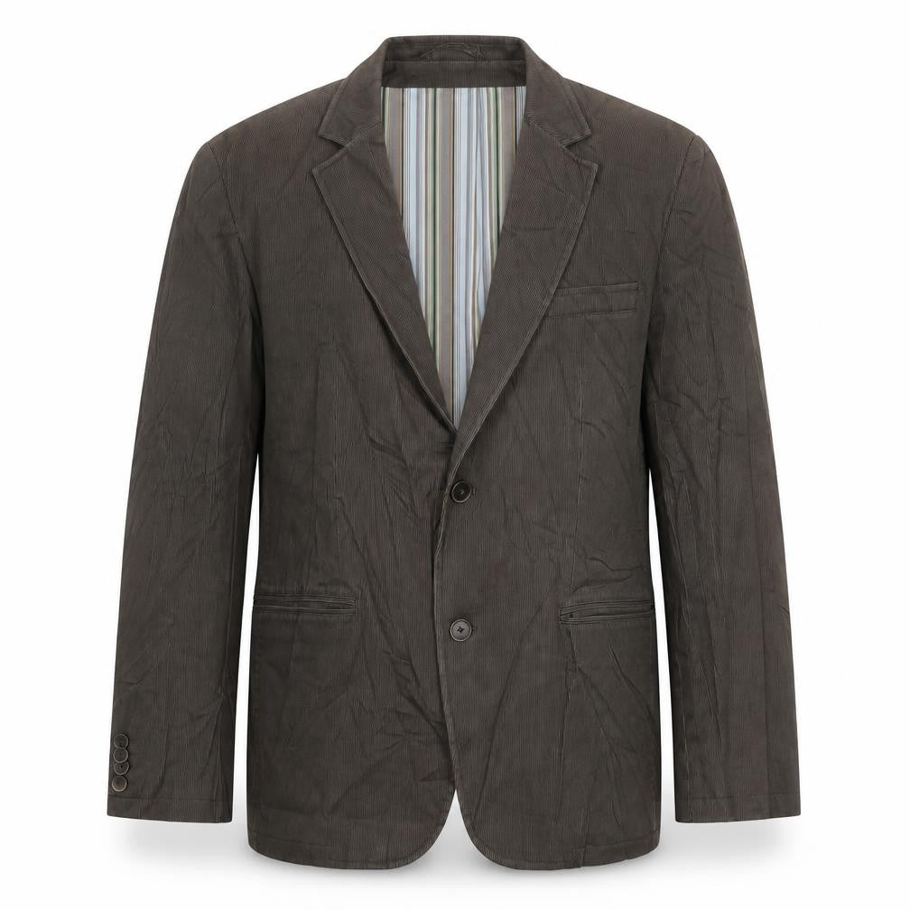 Jim Spencer Mens Brown Cotton Jacket Blazer Size 42 Regular - Label size 25