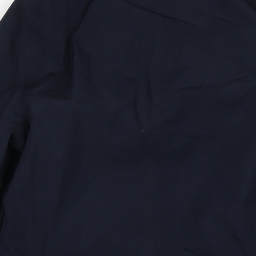 Marks and Spencer Mens Blue Trench Coat Jacket Size S Button