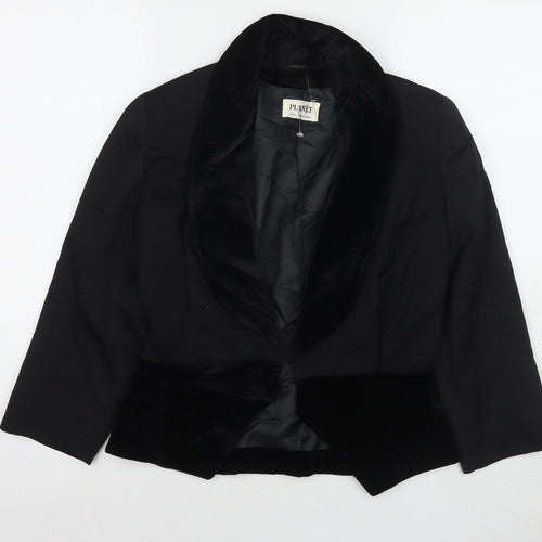 Planet Womens Black Jacket Blazer Size 10