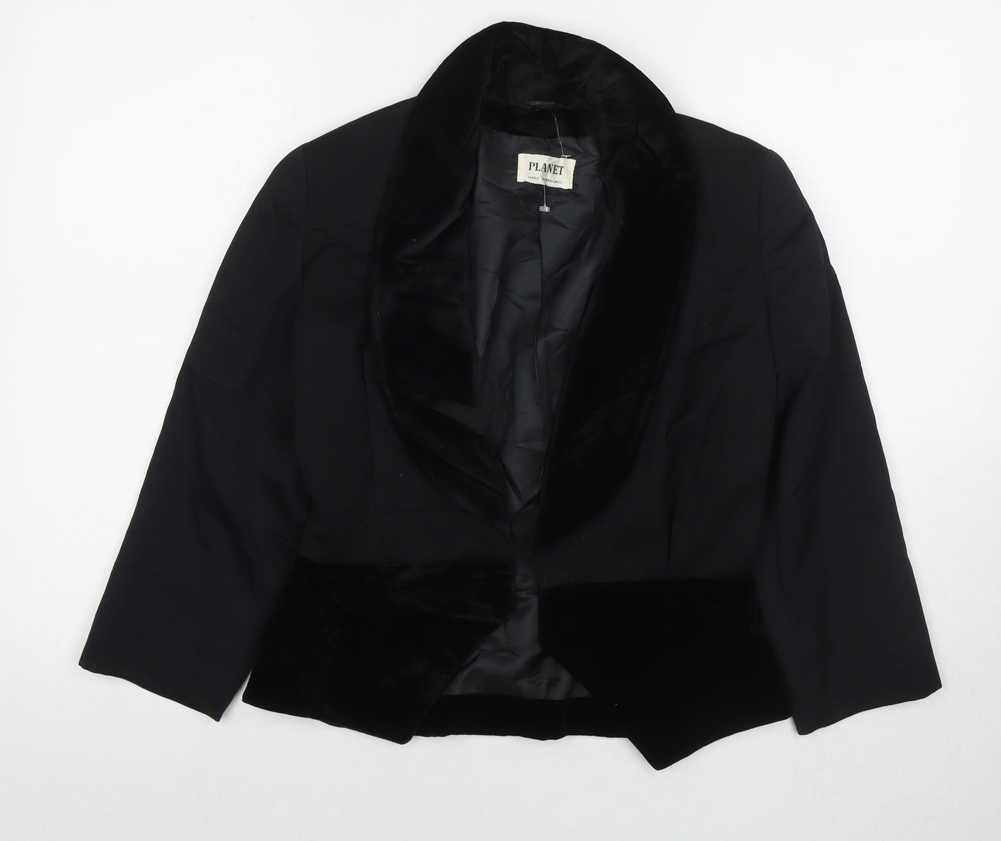 Planet Womens Black Jacket Blazer Size 10