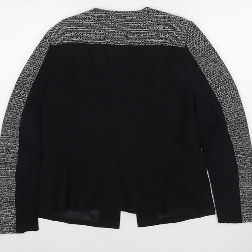 French & Jones Womens Black Kimono Blazer Size 16