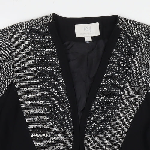 French & Jones Womens Black Kimono Blazer Size 16