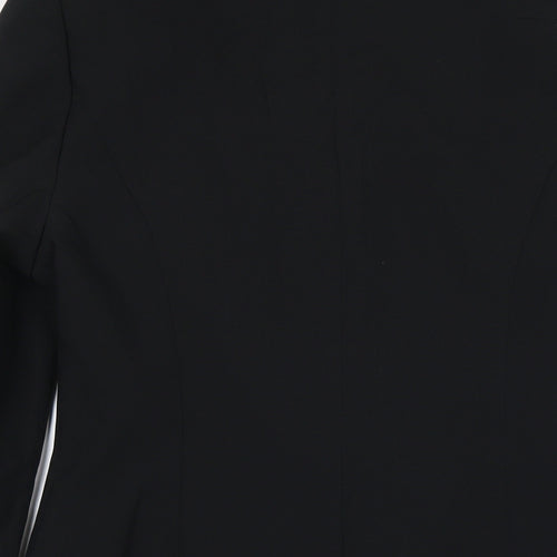 NL Collection Womens Black Jacket Blazer Size 14 Button