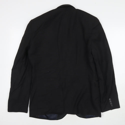 NEXT Mens Black Polyester Jacket Suit Jacket Size 40 Regular