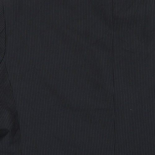 Genesis Mens Grey Striped Polyester Jacket Suit Jacket Size 46 Regular