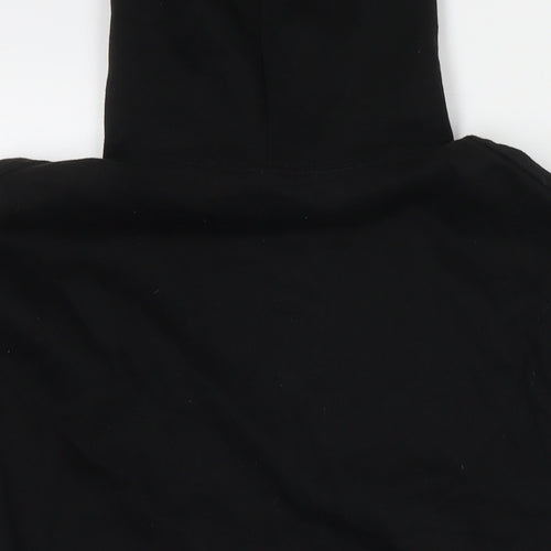 Stranger Things Womens Black Cotton Pullover Hoodie Size M Pullover - Logo