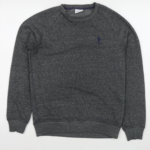 US Polo Assn. Mens Grey Cotton Pullover Sweatshirt Size XS