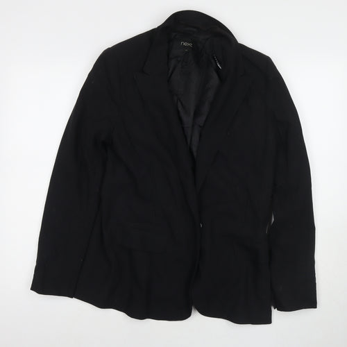 NEXT Womens Black Jacket Blazer Size 14 Snap