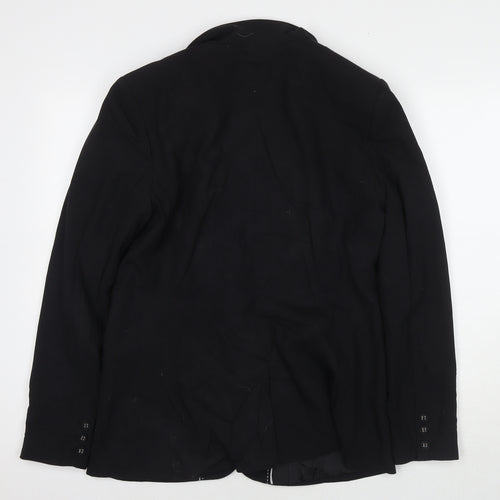 NEXT Womens Black Jacket Blazer Size 14 Snap