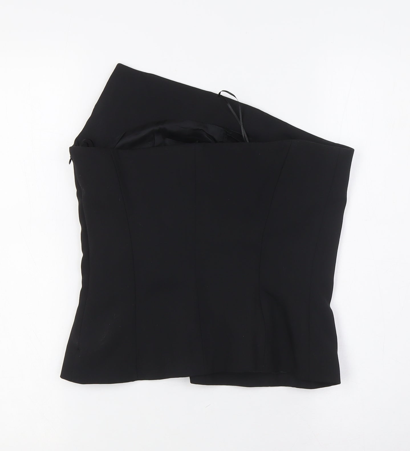 Zara Womens Black Polyester Basic Blouse Size M Off the Shoulder - Evening Wear