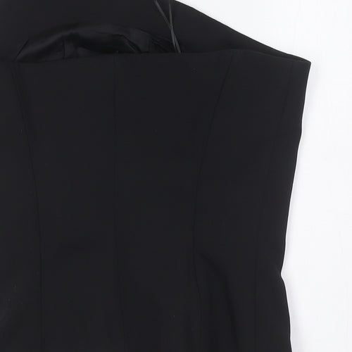 Zara Womens Black Polyester Basic Blouse Size M Off the Shoulder - Evening Wear