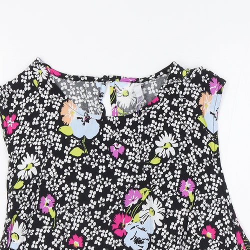 By Henry Holland Womens Multicoloured Floral Viscose Basic Blouse Size 16 Round Neck