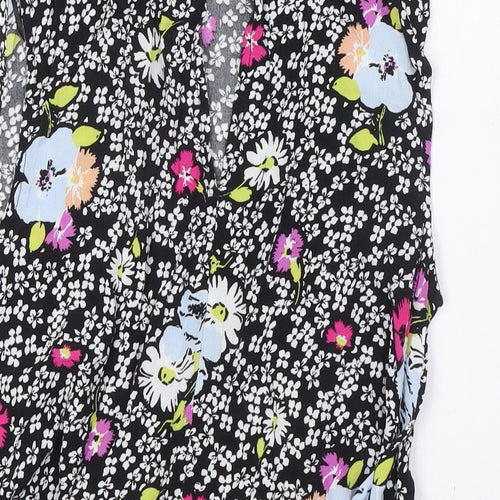 By Henry Holland Womens Multicoloured Floral Viscose Basic Blouse Size 16 Round Neck