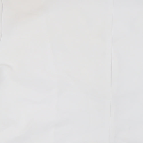 Afibel Womens White Polyester Basic Blouse Size 22 V-Neck
