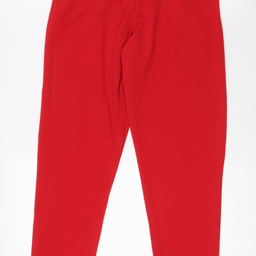 I SAW IT FIRST Womens Red Polyester Trousers Size 8 L30 in Regular