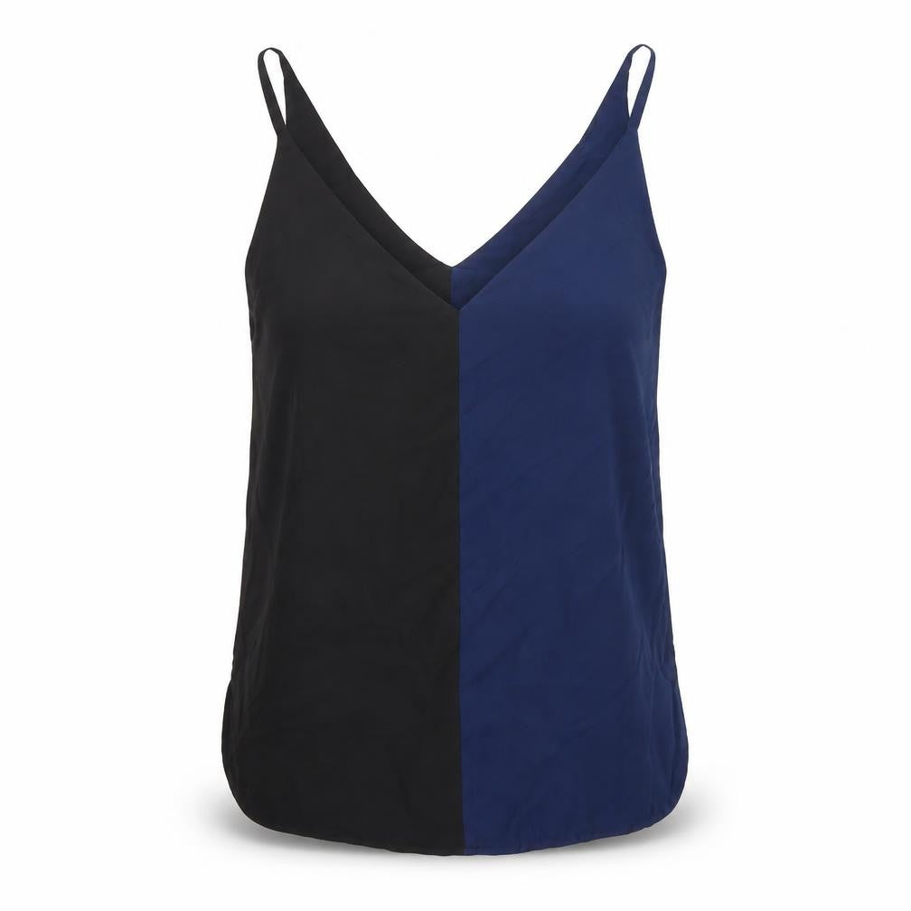 Boohoo Womens Black Polyester Camisole T-Shirt Size 10 V-Neck