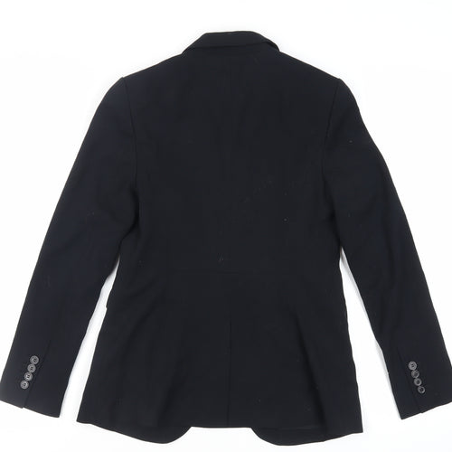 Marks and Spencer Womens Black Jacket Blazer Size 8 Button