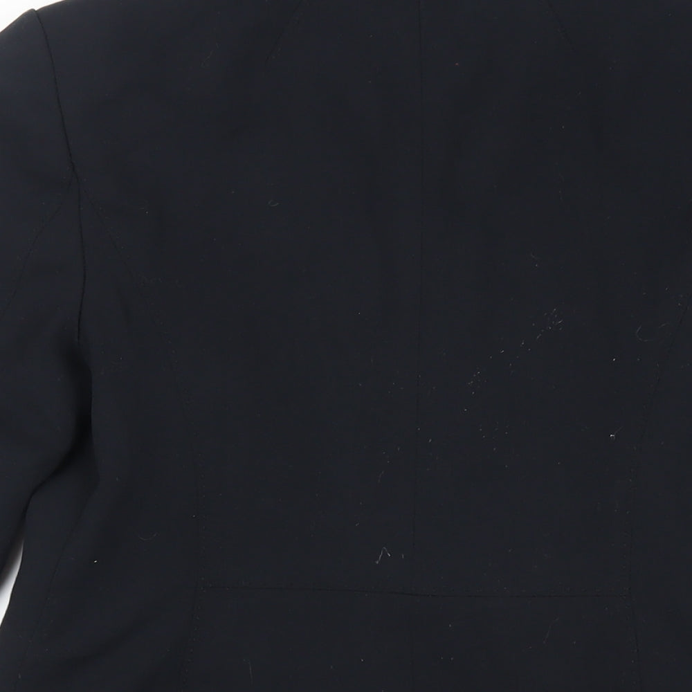 Marks and Spencer Womens Black Jacket Blazer Size 8 Button