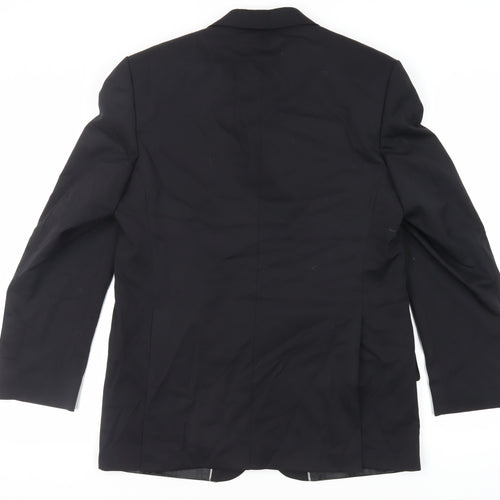 NEXT Mens Black Wool Jacket Suit Jacket Size 40 Regular