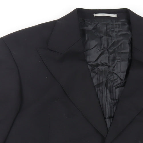 NEXT Mens Black Wool Jacket Suit Jacket Size 40 Regular