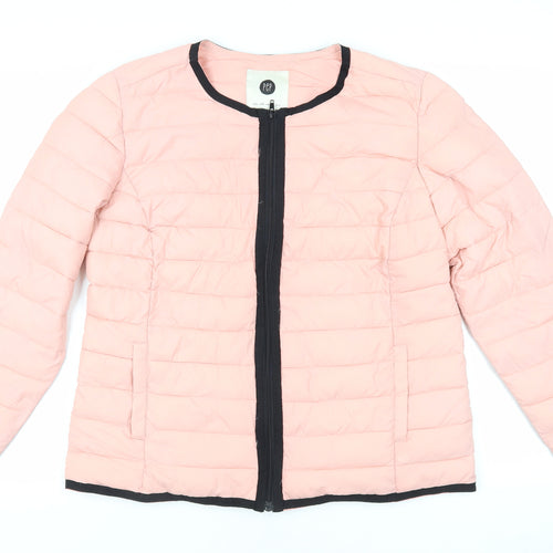 Pep Womens Pink Quilted Jacket Size XL Zip