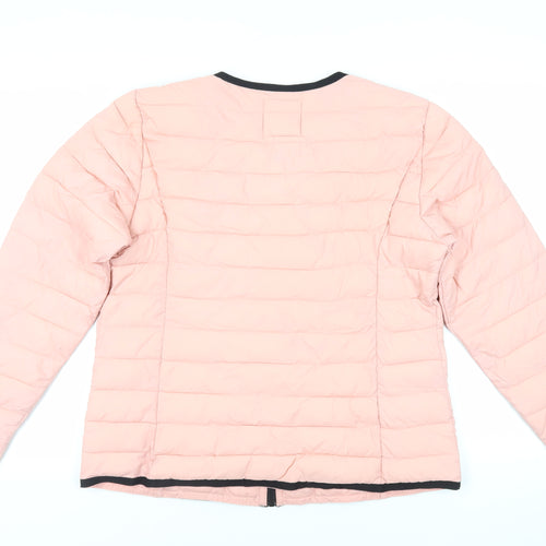 Pep Womens Pink Quilted Jacket Size XL Zip