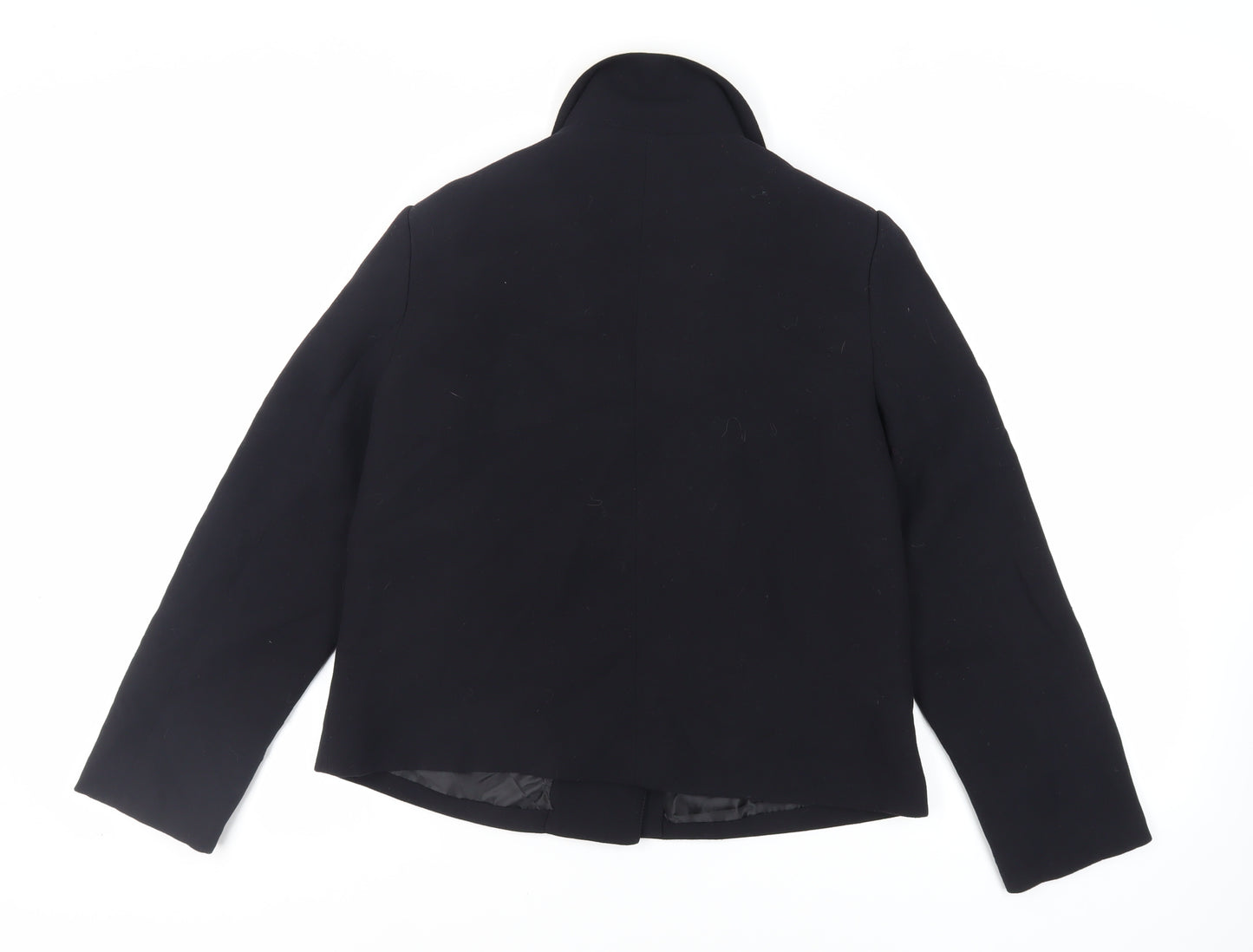 Monacco Womens Black Jacket Blazer Size 16 Button