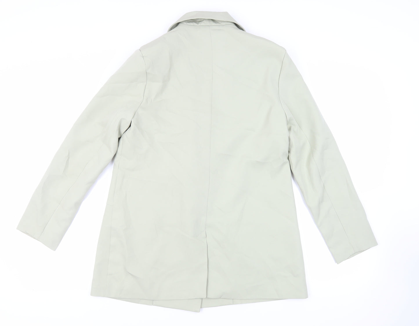 Missguided Womens Green Jacket Blazer Size 12 Button