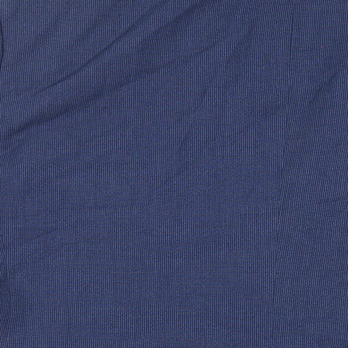 Fellini Mens Blue Polyester Jacket Suit Jacket Size 46 Regular
