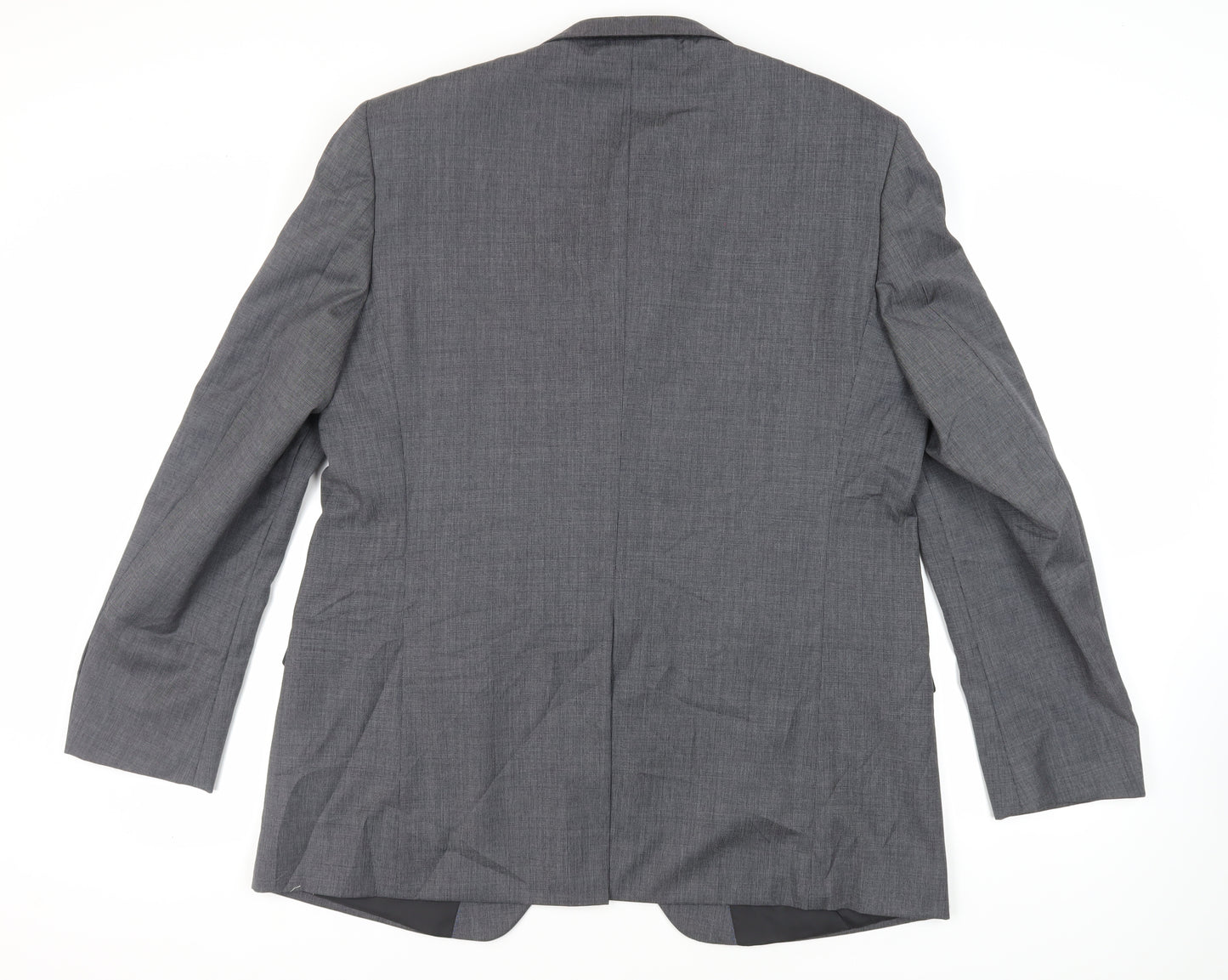 Marks and Spencer Mens Grey Polyester Jacket Suit Jacket Size 46 Regular