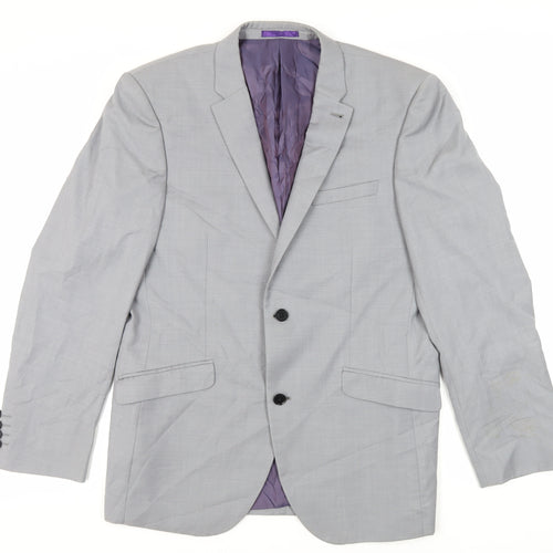 NEXT Mens Grey Wool Jacket Suit Jacket Size 40 Regular